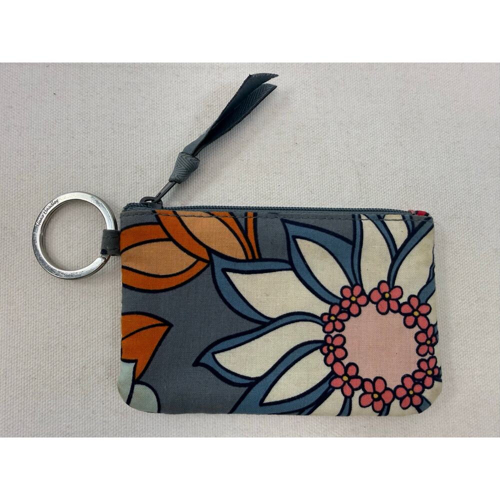 Vera Bradley Tropical Evening Flat Iron Travel Case + ID Holder Set - Picture 4 of 8